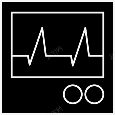 心电图心电图健康生命图标图标
