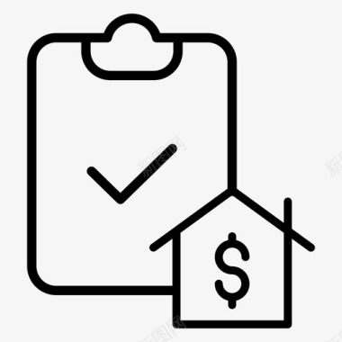 清单房屋贷款图标图标