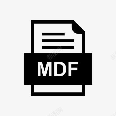 新文档mdf文件文档图标文件类型格式图标