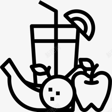 鲜榨果汁果汁69号餐厅直系图标图标