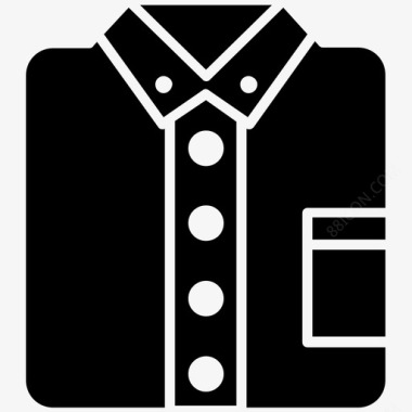 折叠衬衫图标免费下载 折叠衬衫矢量图标 icon