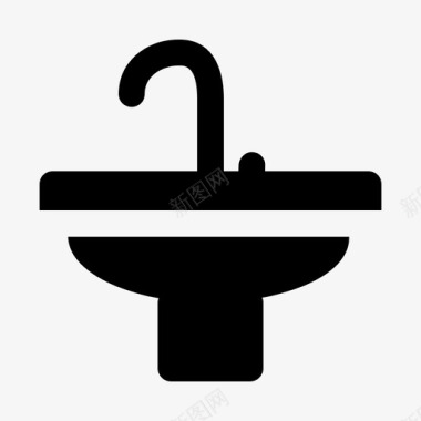 洗脸盆浴室水槽图标图标