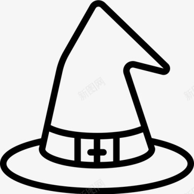 女巫帽万圣节111直系图标图标