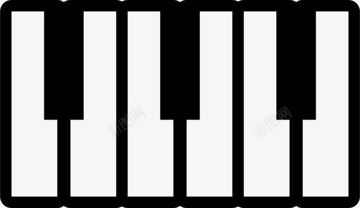 音乐音频键盘图标图标