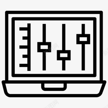 音量均衡器音乐音量声音调节器图标图标