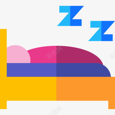 床睡觉时间10平躺图标图标
