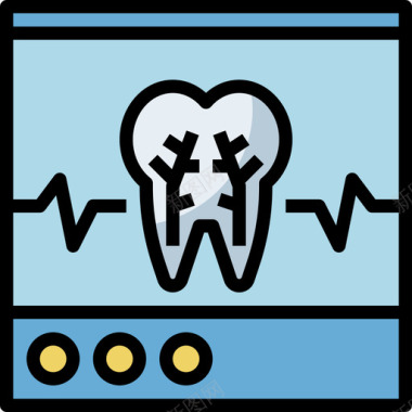 护理护肤品牙科牙科护理22线性颜色图标图标