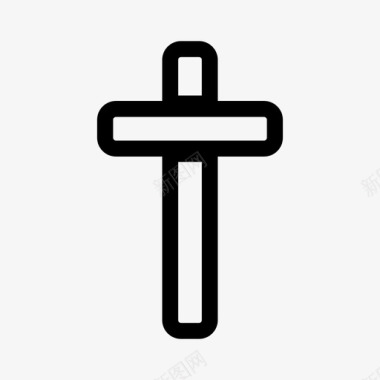 十字架十字架墓地圣诞节图标图标