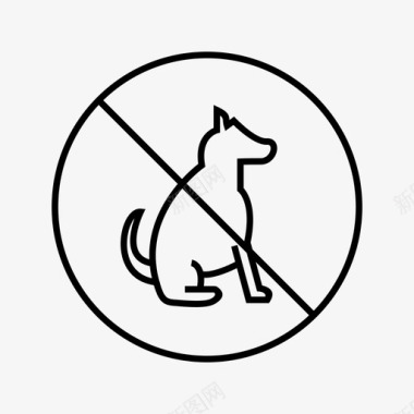 没有宠物标志没有宠物25酒店餐厅图标图标
