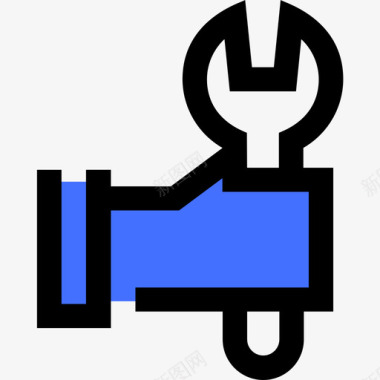 手能量36蓝色图标图标