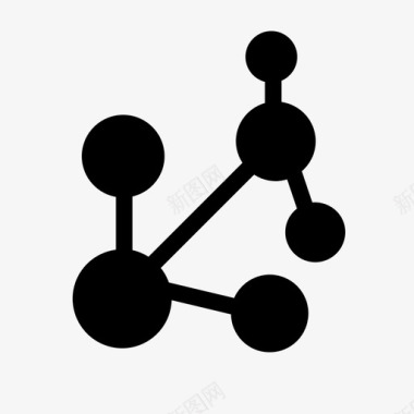 学校标识分子原子教育图标图标