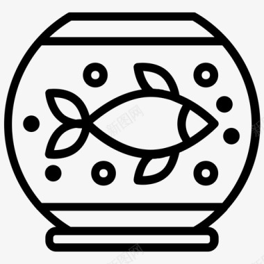 鱼缸家庭幸福图标图标