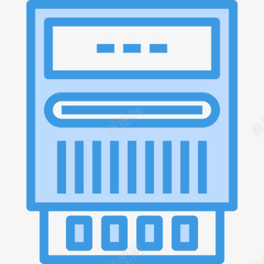 电表工业16蓝色图标图标