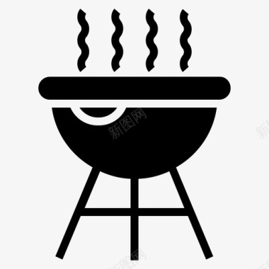 烧烤木炭烤架烧烤架木炭烤架图标图标
