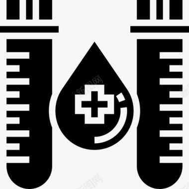 试管献血32字形图标图标