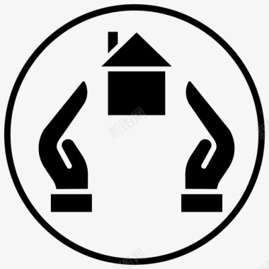 保护家园锁定家园安全家园图标图标