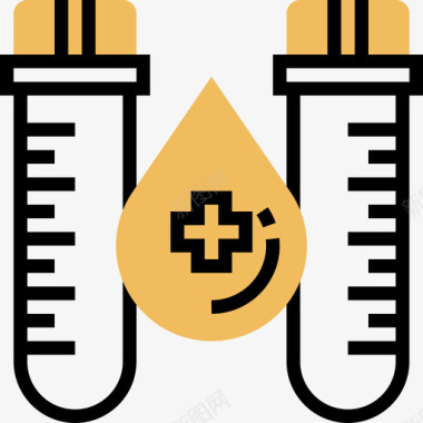试管献血30黄影图标图标