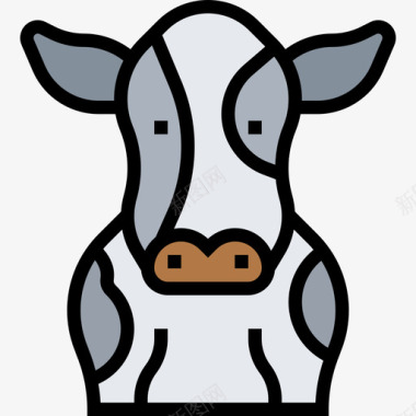 原色奶牛养殖46头原色图标图标