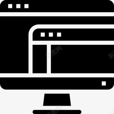网站布局图标浏览器网站和windows界面1填充图标图标