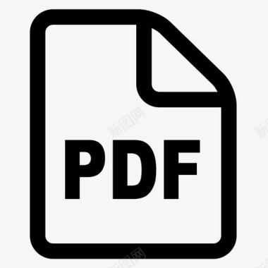 PDF格式pdf文件文档格式图标图标