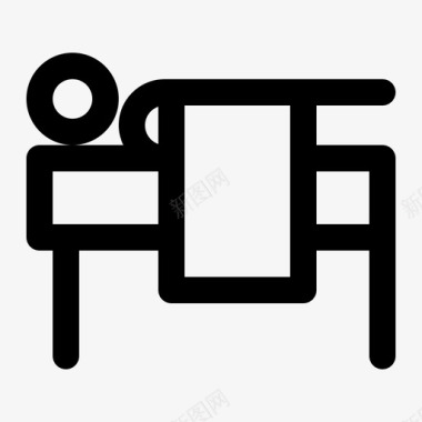 床上水疗美容卧室图标图标