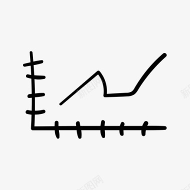 黑色手绘板图表业务手绘图标图标