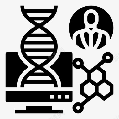dna计算机基因组图标图标