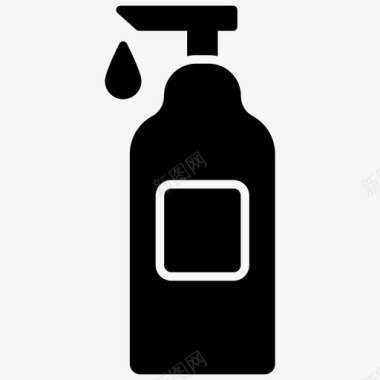 洗手液洗手液沐浴露皂液分配器图标图标