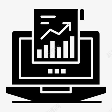 电脑代码数字分析计算机笔记本电脑图标图标