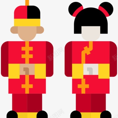 中国传统佳节儿童中国传统2扁平图标图标