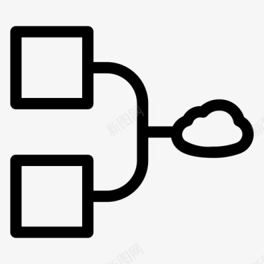 基础图表数字基础设施图表技术图标图标