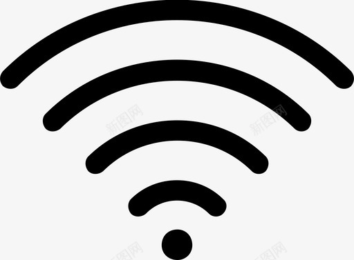 无线头戴式wifi连接热点wifi图标图标