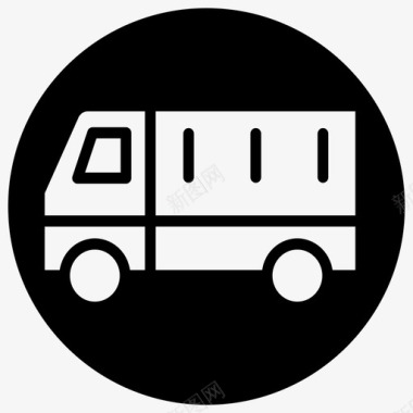 公共汽车小客车运输工具图标图标