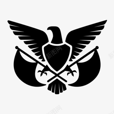也门盾徽鹰图标图标