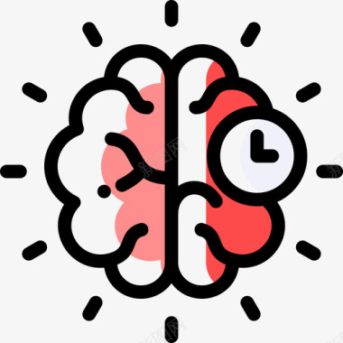 省略大脑思维38色彩省略图标图标