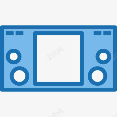 游戏设备和技术8蓝色图标图标