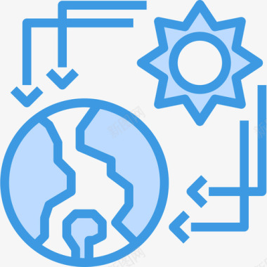 能源太阳能能源41蓝色图标图标