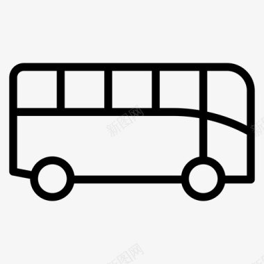 公共交通标识公共汽车公共交通旅行图标图标