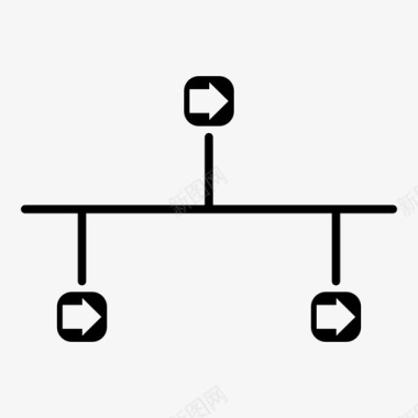 黑色信息图表时间线业务图表图标图标