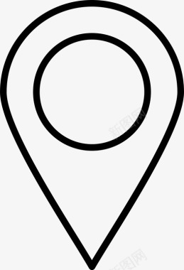 地图定位地图导航旅行图标图标