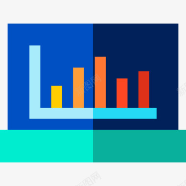 扁平风科技条形图分析21扁平图标图标