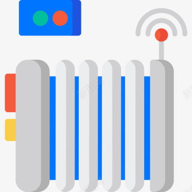 加热加热器智能家居10扁平图标图标