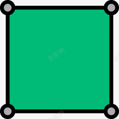 多彩方形正方形数学4线颜色图标图标