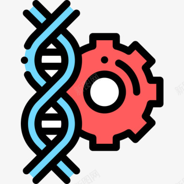 生物生物材料生物工程14线性颜色图标图标