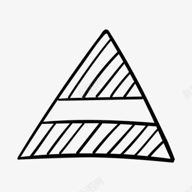 三角图商务手绘图标图标