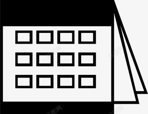 月份日历日期会议图标图标