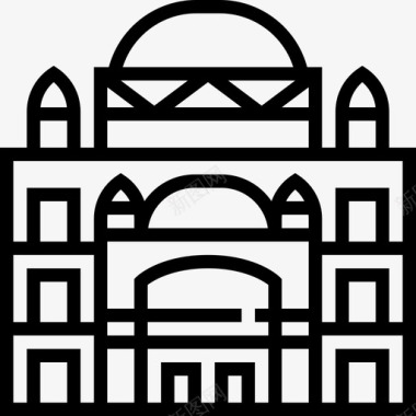 穆罕默德阿里清真寺12号地标直线形图标图标