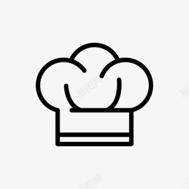 餐厅厨师帽餐厅图标图标