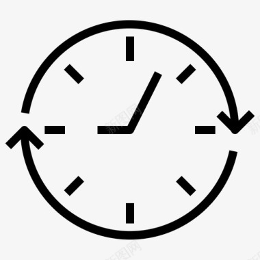 物流场站24小时时间手表图标图标