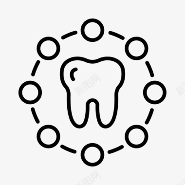 医疗健康器材牙医牙科健康图标图标